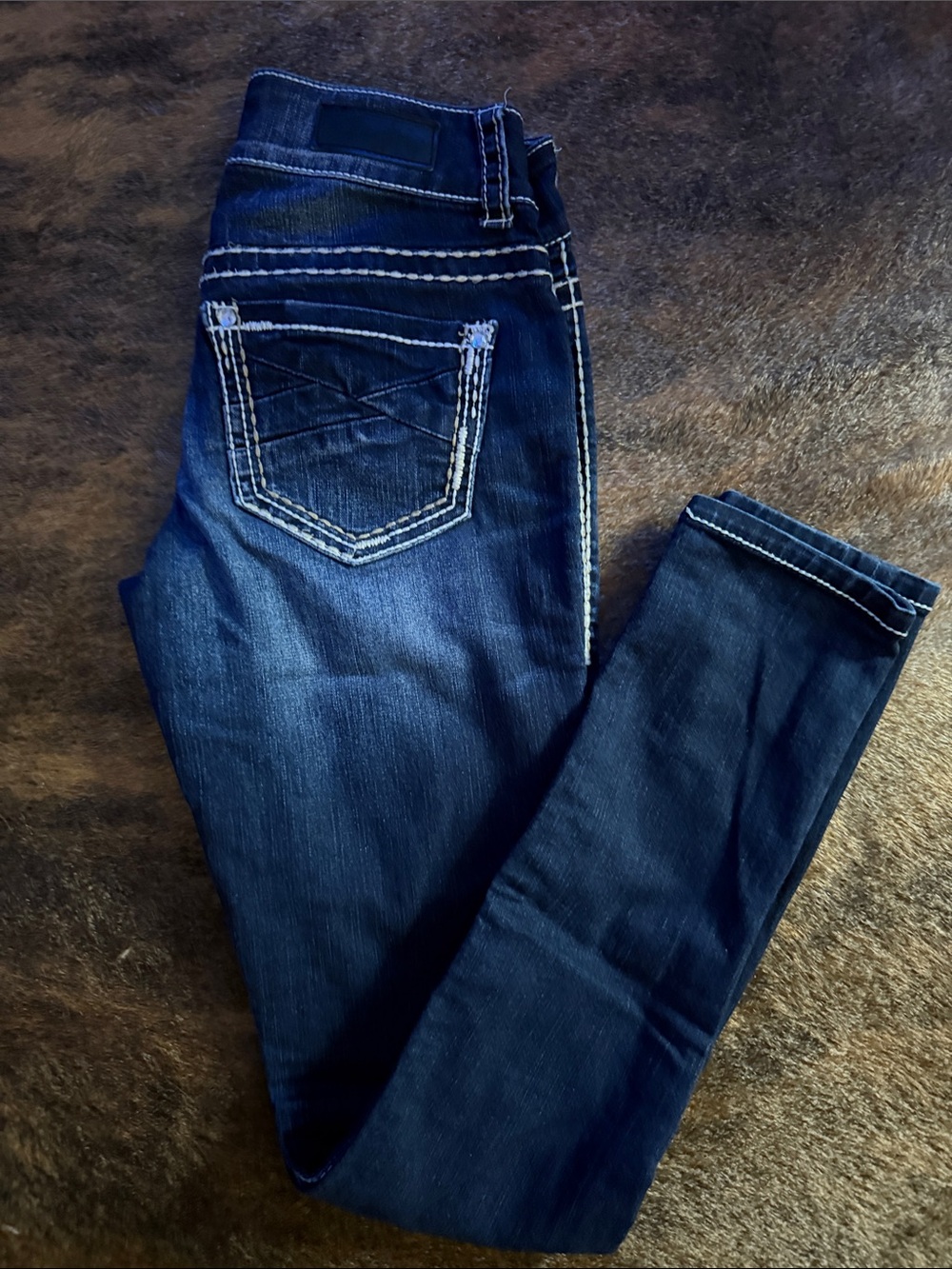 BKE Dark Blue Women's Skinny Jeans - Classic Stretch Denim